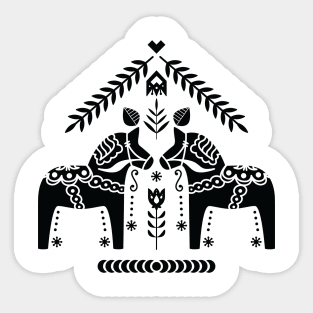 Swedish Dala Horse Sticker